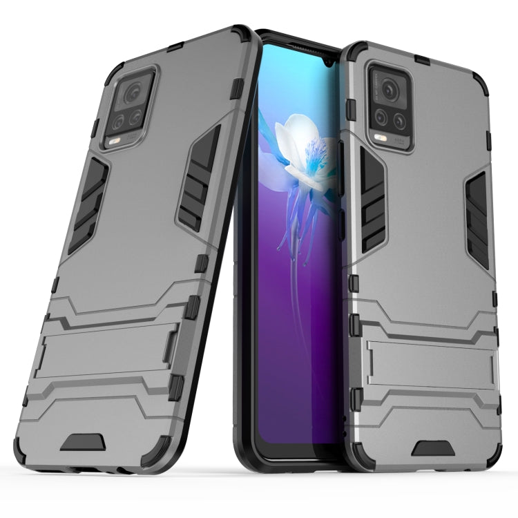 For vivo V20 PC + TPU Shockproof Protective Case with Holder
