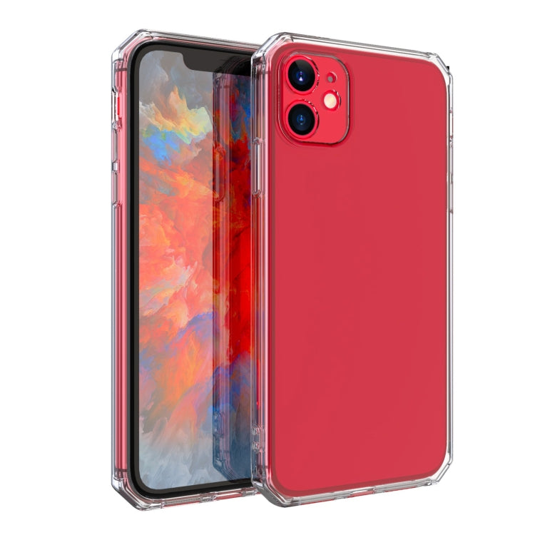 For iPhone 12 Pro Straight Edge Square Corners Transparent TPU Soft Case