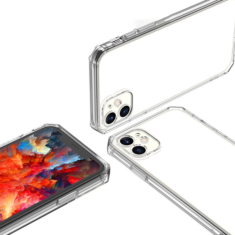 For iPhone 12 Pro Straight Edge Square Corners Transparent TPU Soft Case
