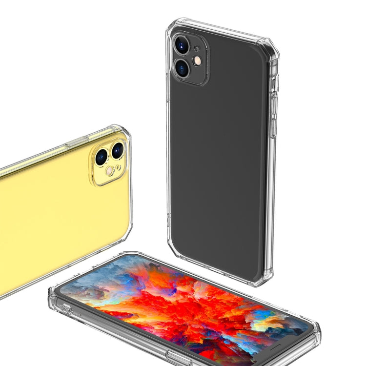 For iPhone 12 Pro Straight Edge Square Corners Transparent TPU Soft Case