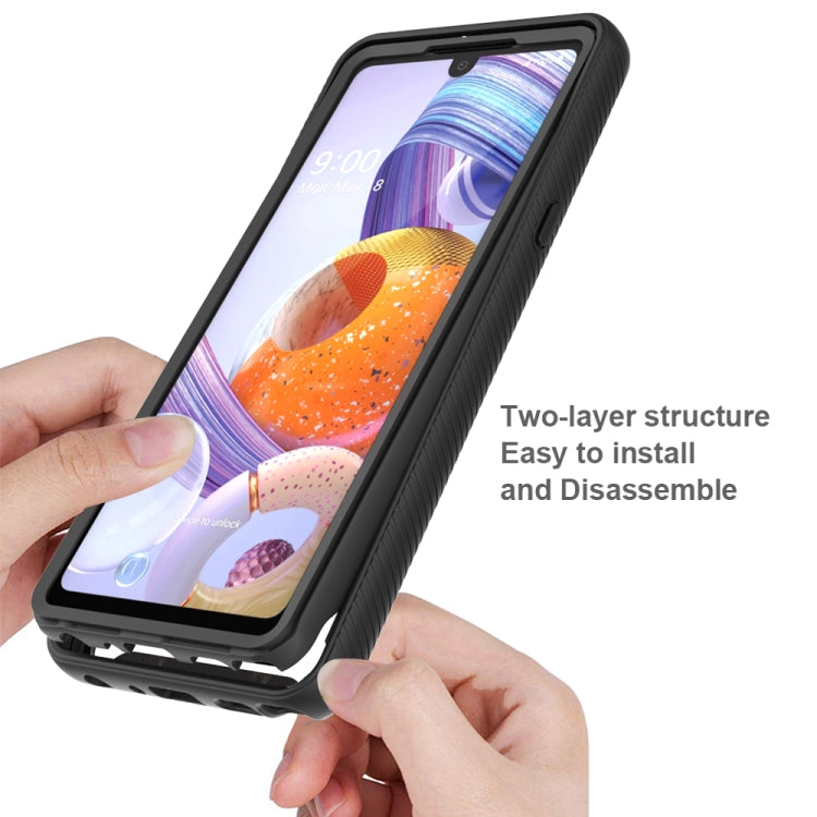 For LG Stylo 6 Starry Sky Solid Color Series Shockproof PC + TPU Protective Case