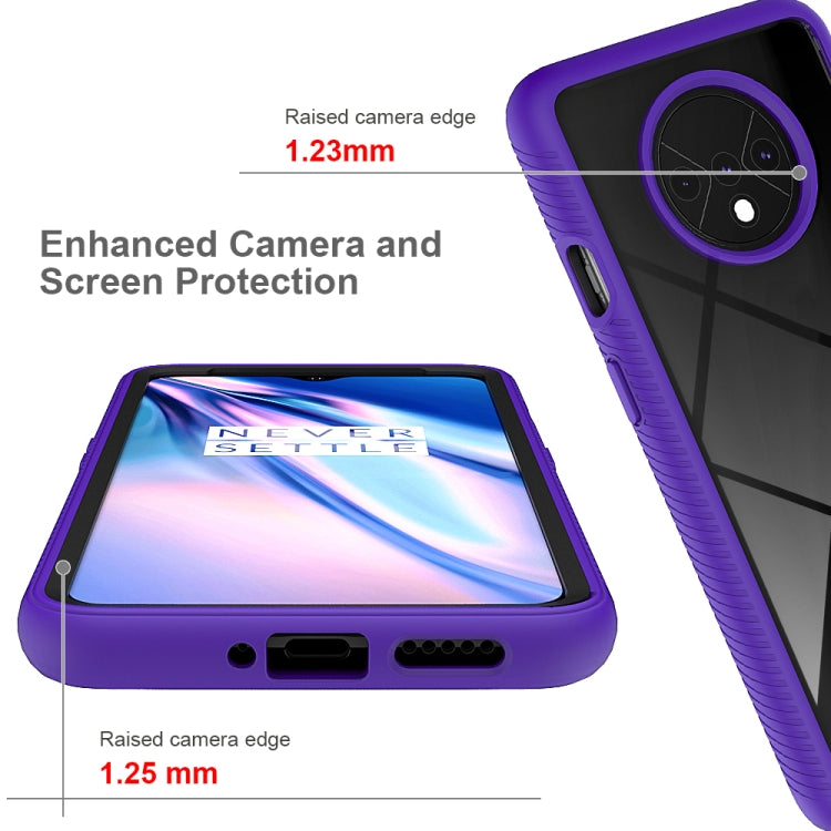 For OnePlus 7T Starry Sky Solid Color Series Shockproof PC + TPU Protective Case