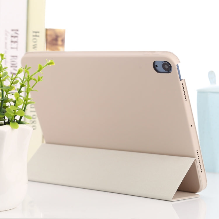 3-fold Horizontal Flip Smart Leather Case with Sleep / Wake-up Function & Holder For iPad Air 2022 / 2020 10.9