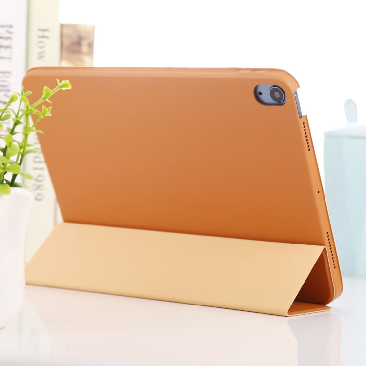 3-fold Horizontal Flip Smart Leather Case with Sleep / Wake-up Function & Holder For iPad Air 2022 / 2020 10.9