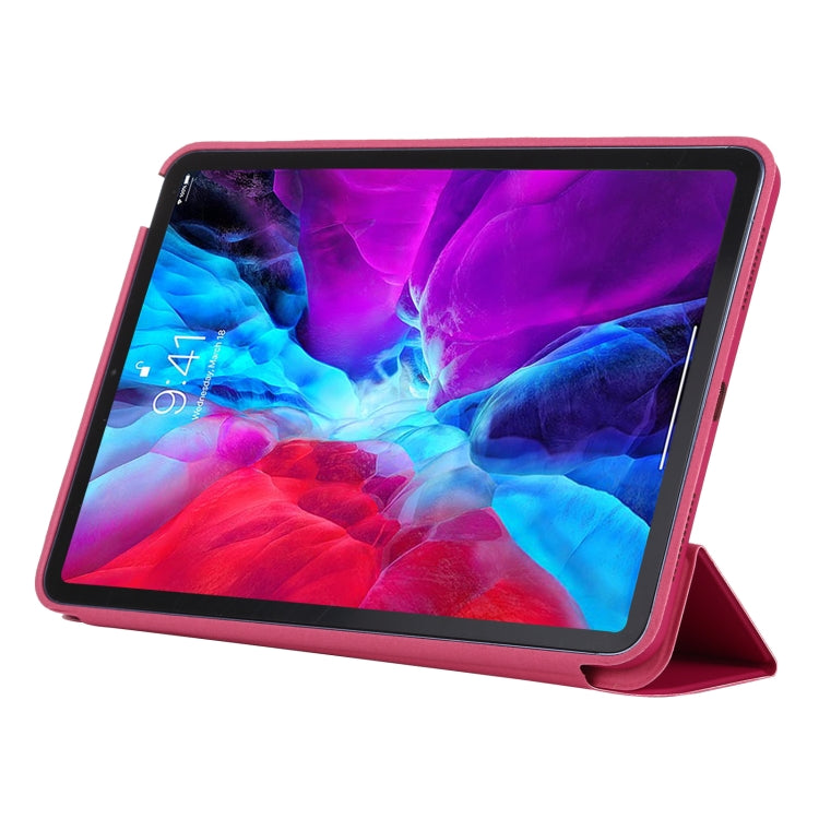 3-fold Horizontal Flip Smart Leather Case with Sleep / Wake-up Function & Holder For iPad Air 2022 / 2020 10.9