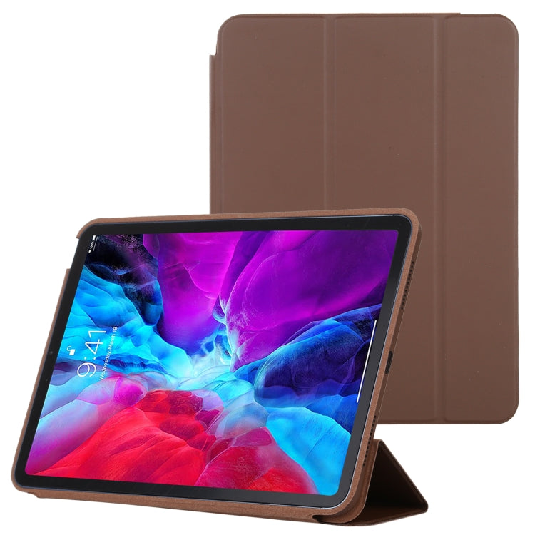 3-fold Horizontal Flip Smart Leather Case with Sleep / Wake-up Function & Holder For iPad Air 2022 / 2020 10.9