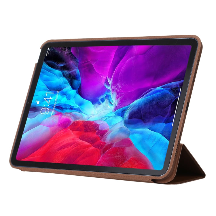 3-fold Horizontal Flip Smart Leather Case with Sleep / Wake-up Function & Holder For iPad Air 2022 / 2020 10.9