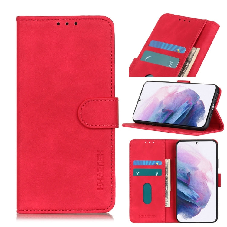 For Samsung Galaxy S21 Plus 5G KHAZNEH Retro Texture PU + TPU Horizontal Flip Leather Case with Holder & Card Slots & Wallet