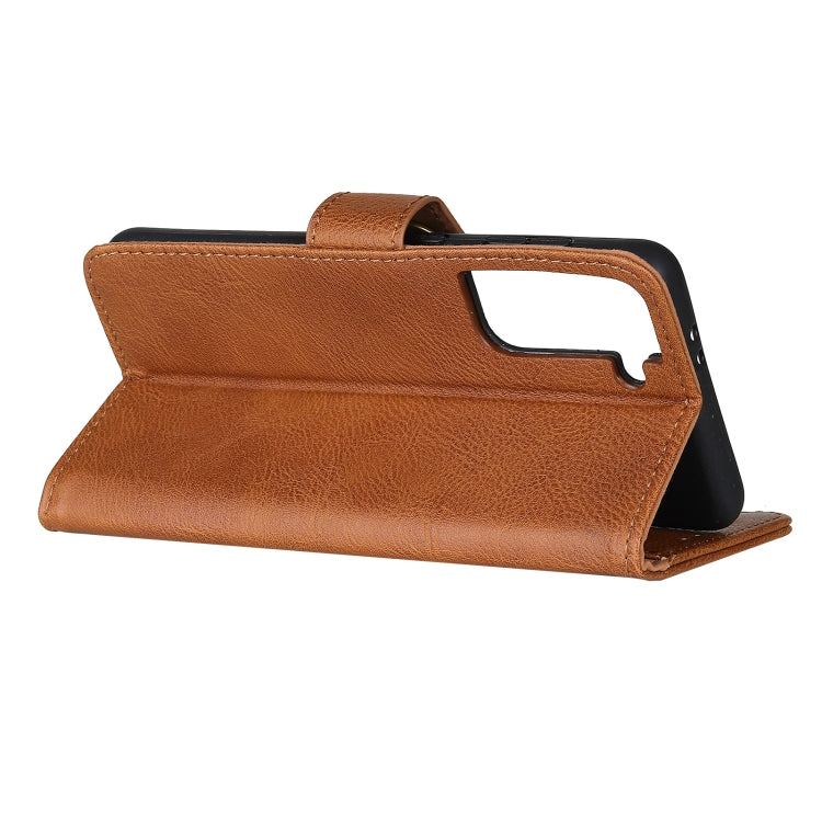 For Samsung Galaxy S21 Plus 5G KHAZNEH Cowhide Texture Horizontal Flip Leather Case with Holder & Card Slots & Wallet