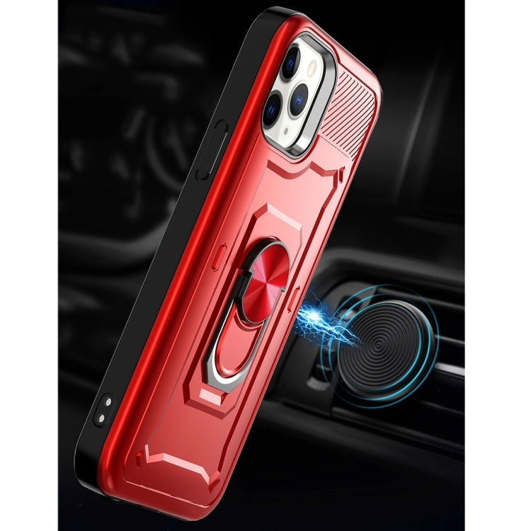 For iPhone 12 Pro Shockproof PC + TPU Protective Case with Ring Holder