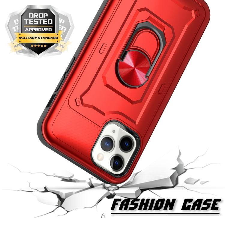 For iPhone 12 mini Shockproof PC + TPU Protective Case with Ring Holder
