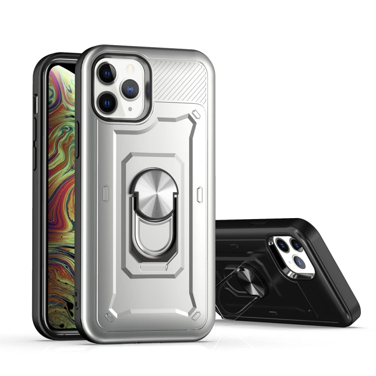 For iPhone 12 mini Shockproof PC + TPU Protective Case with Ring Holder