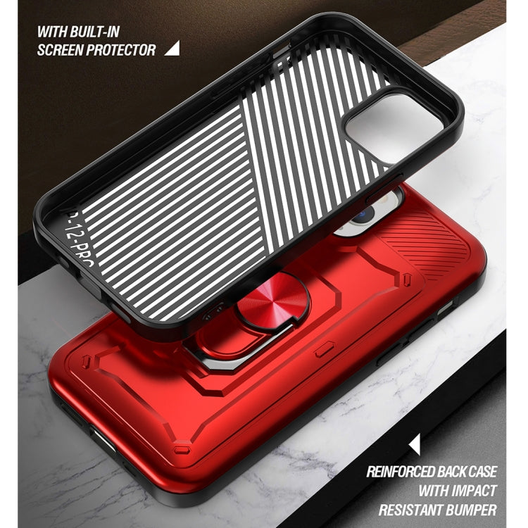 For iPhone 12 mini Shockproof PC + TPU Protective Case with Ring Holder