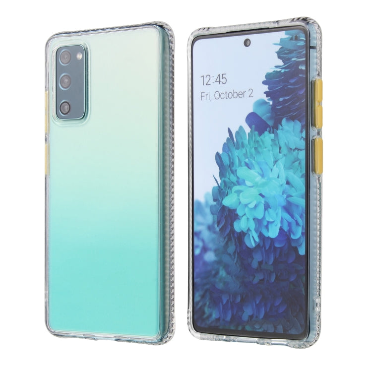 For Samsung Galaxy S20 FE Gradient Shockproof TPU Case with Detachable Buttons
