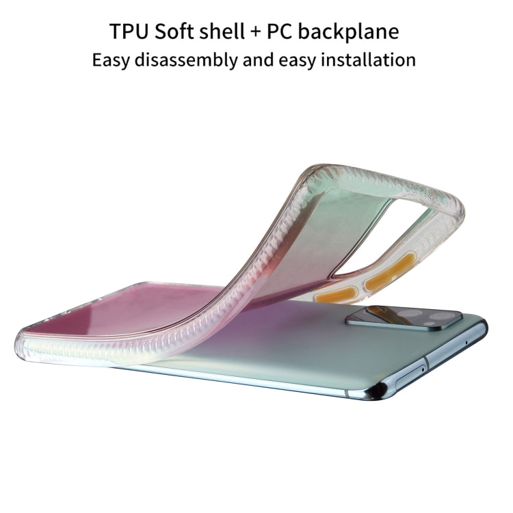 For Samsung Galaxy S20 FE Gradient Shockproof TPU Case with Detachable Buttons