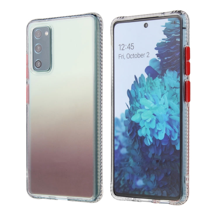 For Samsung Galaxy S20 FE Gradient Shockproof TPU Case with Detachable Buttons