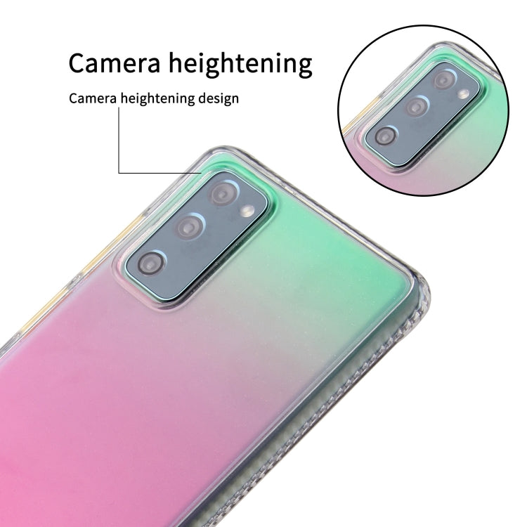 For Samsung Galaxy S20 FE Gradient Shockproof TPU Case with Detachable Buttons