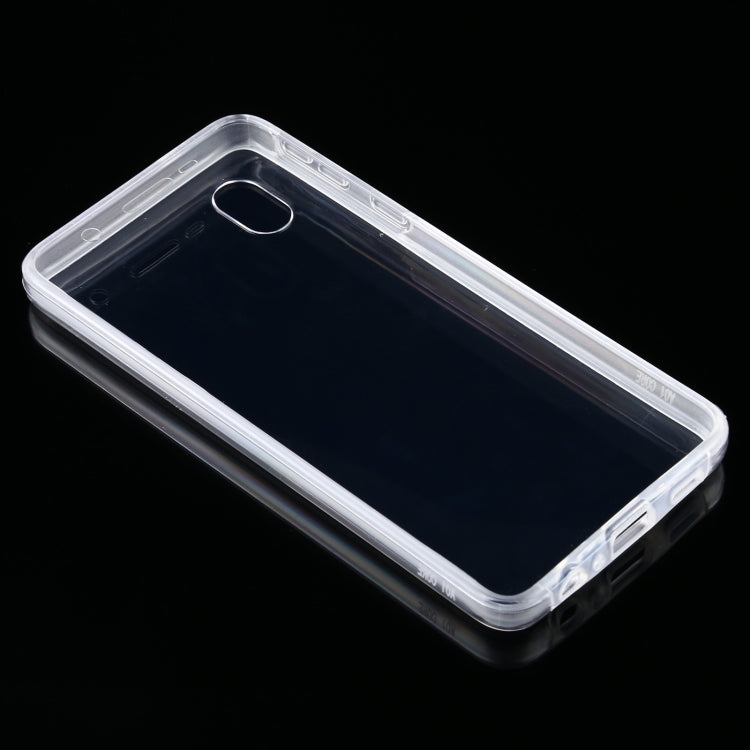 For Samsung Galaxy A01 Core PC+TPU Ultra-Thin Double-Sided All-Inclusive Transparent Case