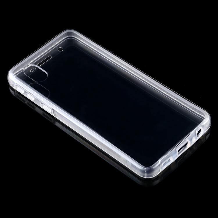 For Samsung Galaxy A01 Core PC+TPU Ultra-Thin Double-Sided All-Inclusive Transparent Case