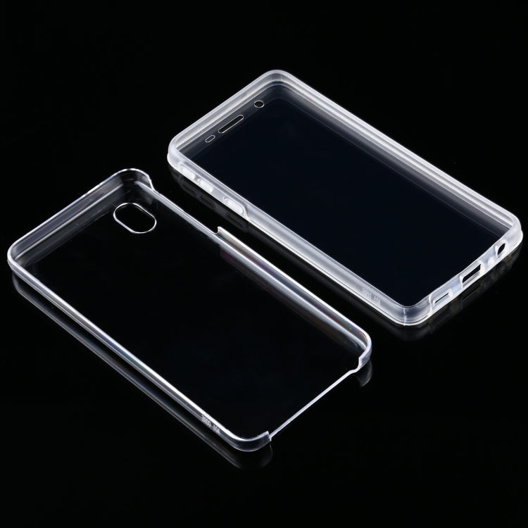 For Samsung Galaxy A01 Core PC+TPU Ultra-Thin Double-Sided All-Inclusive Transparent Case