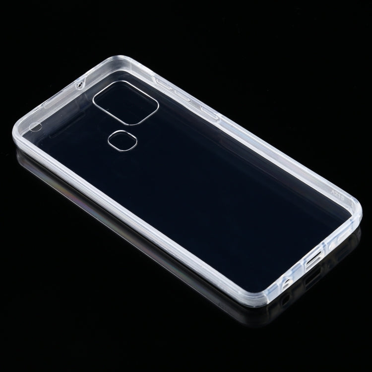 For Samsung Galaxy A21s PC+TPU Ultra-Thin Double-Sided All-Inclusive Transparent Case