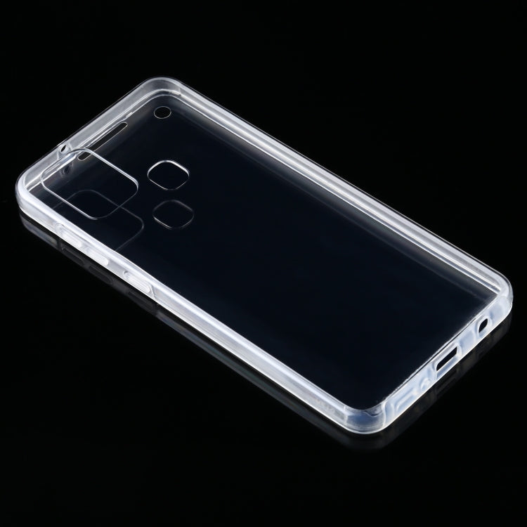 For Samsung Galaxy A21s PC+TPU Ultra-Thin Double-Sided All-Inclusive Transparent Case