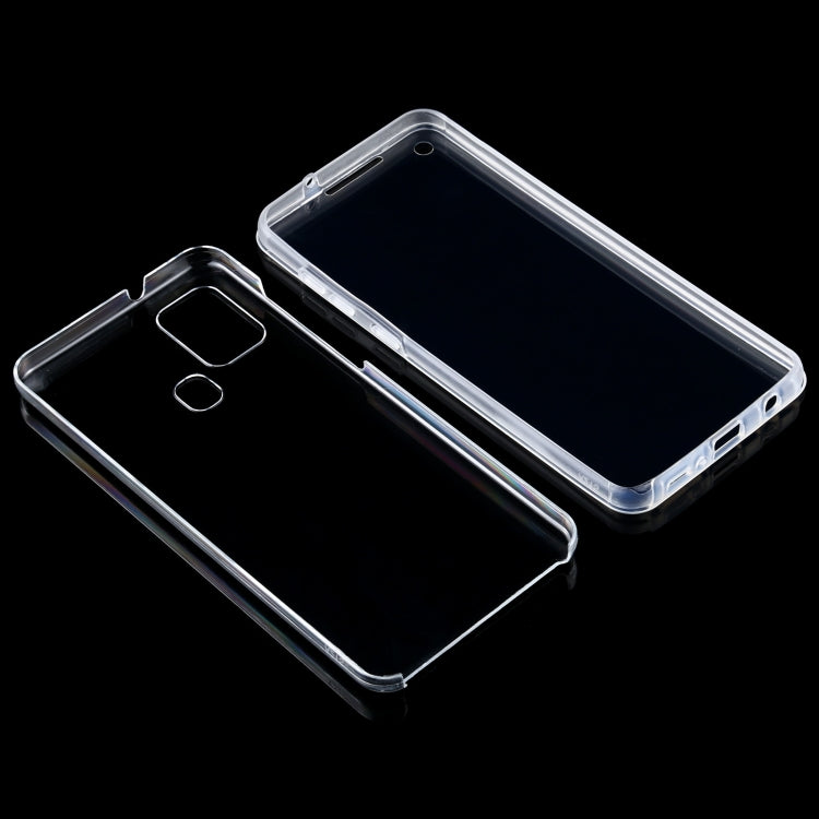 For Samsung Galaxy A21s PC+TPU Ultra-Thin Double-Sided All-Inclusive Transparent Case
