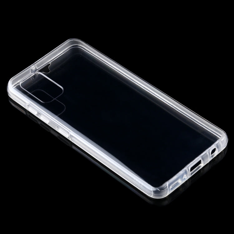 For Samsung Galaxy A41 PC+TPU Ultra-Thin Double-Sided All-Inclusive Transparent Case