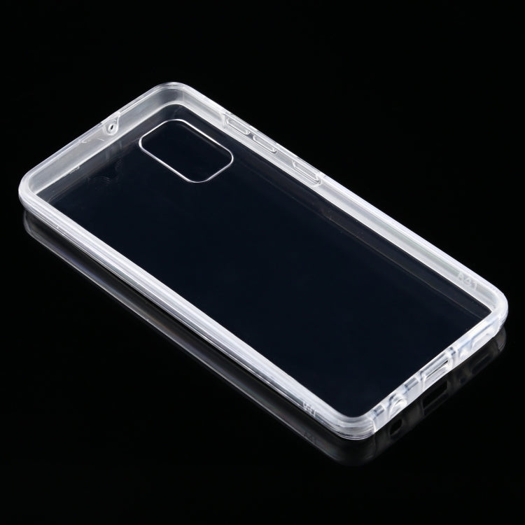 For Samsung Galaxy A41 PC+TPU Ultra-Thin Double-Sided All-Inclusive Transparent Case