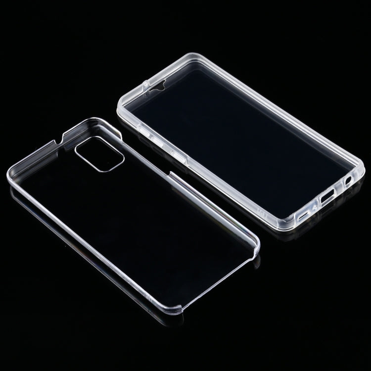 For Samsung Galaxy A41 PC+TPU Ultra-Thin Double-Sided All-Inclusive Transparent Case