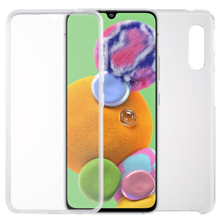 For Samsung Galaxy A90 5G PC+TPU Ultra-Thin Double-Sided All-Inclusive Transparent Case