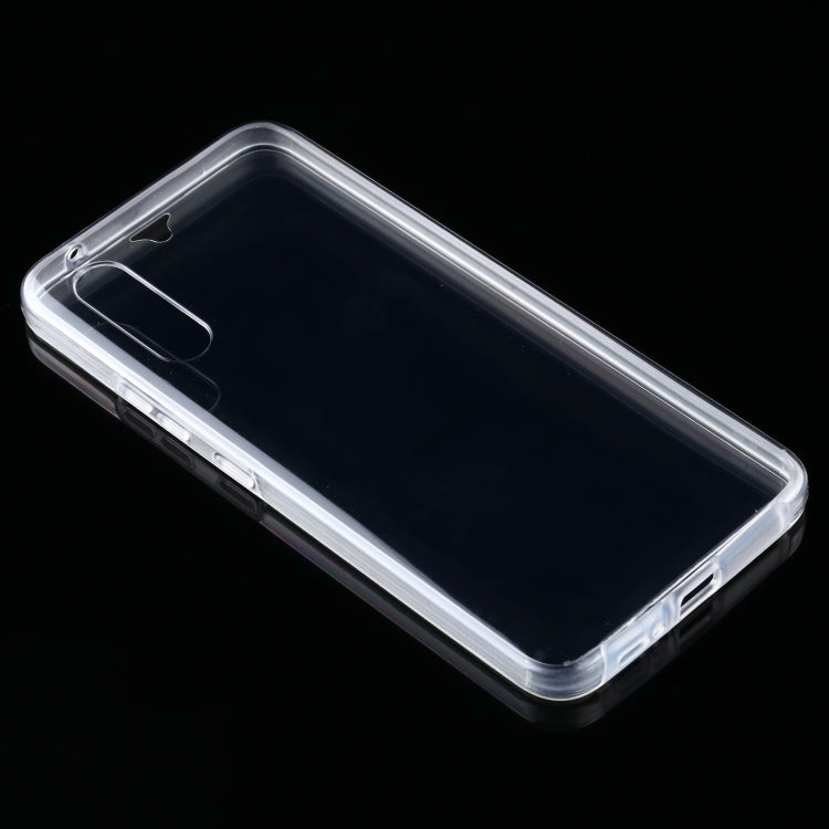 For Samsung Galaxy A90 5G PC+TPU Ultra-Thin Double-Sided All-Inclusive Transparent Case