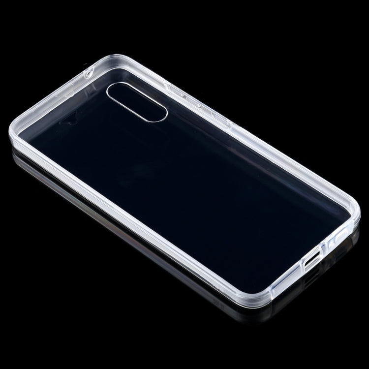 For Samsung Galaxy A90 5G PC+TPU Ultra-Thin Double-Sided All-Inclusive Transparent Case