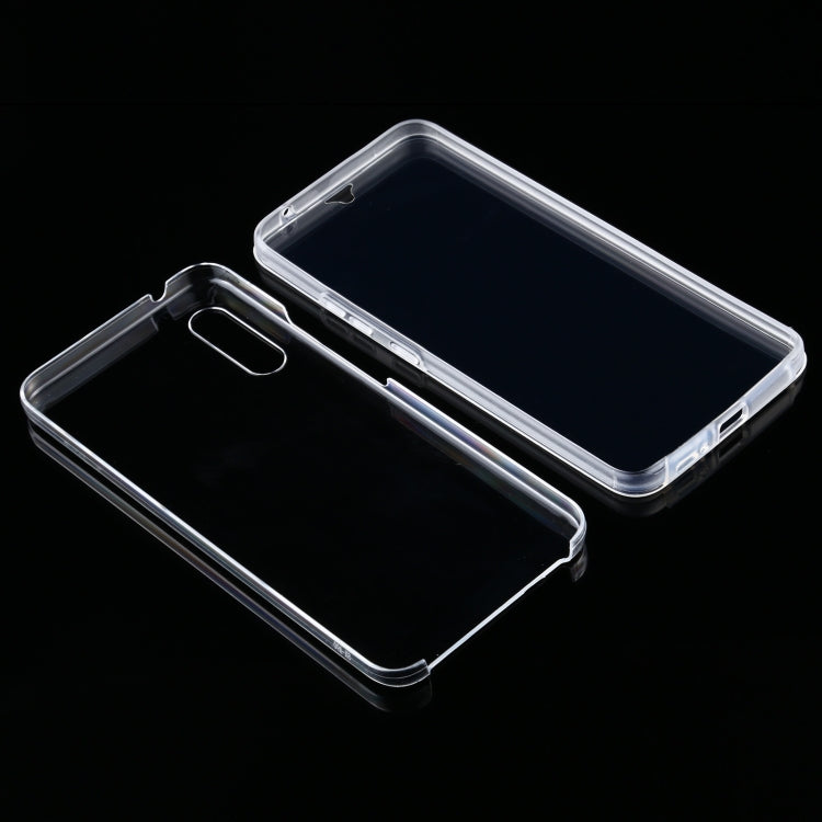 For Samsung Galaxy A90 5G PC+TPU Ultra-Thin Double-Sided All-Inclusive Transparent Case