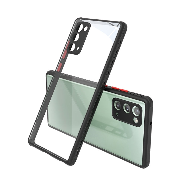 For Samsung Galaxy  Note20 Tire Side Texture Contrast Button Shockproof PC + TPU Phone Protective Case