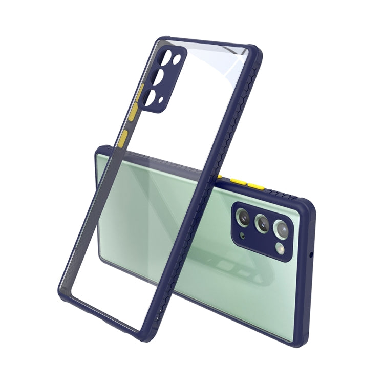 For Samsung Galaxy  Note20 Tire Side Texture Contrast Button Shockproof PC + TPU Phone Protective Case
