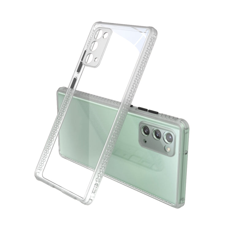 For Samsung Galaxy  Note20 Tire Side Texture Contrast Button Shockproof PC + TPU Phone Protective Case