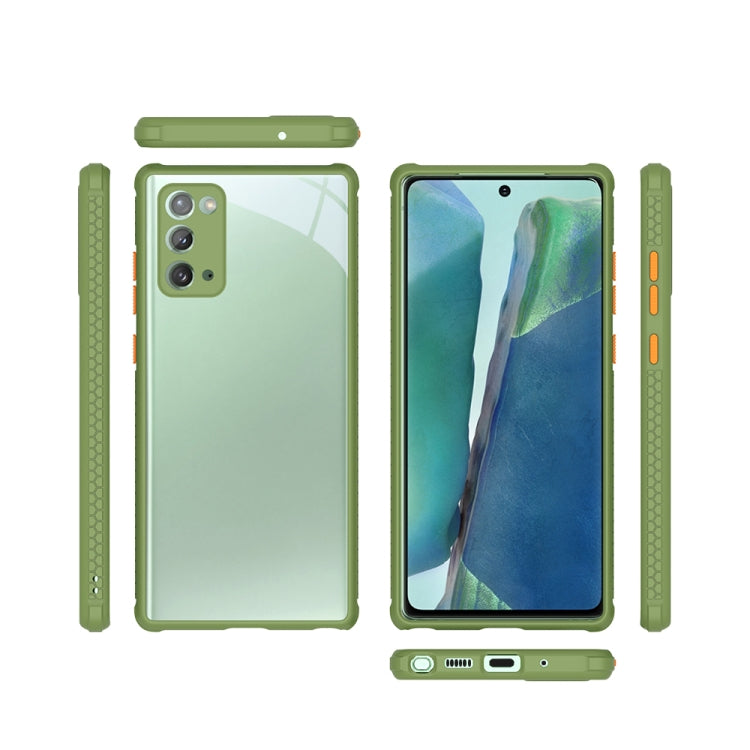 For Samsung Galaxy  Note20 Tire Side Texture Contrast Button Shockproof PC + TPU Phone Protective Case