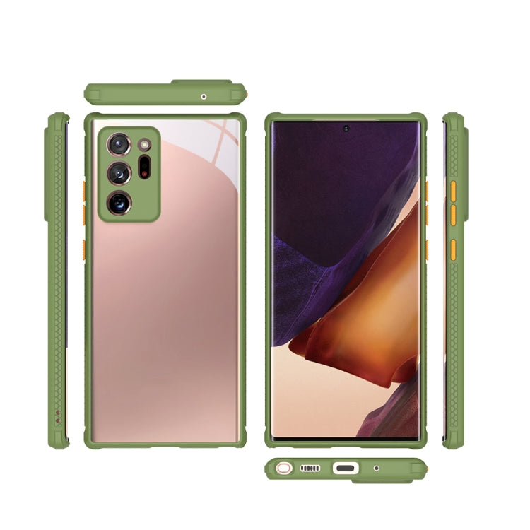 For Samsung Galaxy Note20 Ultra Tire Side Texture Contrast Button Shockproof PC + TPU Phone Protective Case