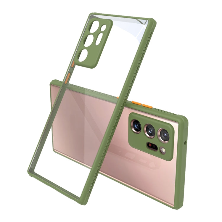 For Samsung Galaxy Note20 Ultra Tire Side Texture Contrast Button Shockproof PC + TPU Phone Protective Case