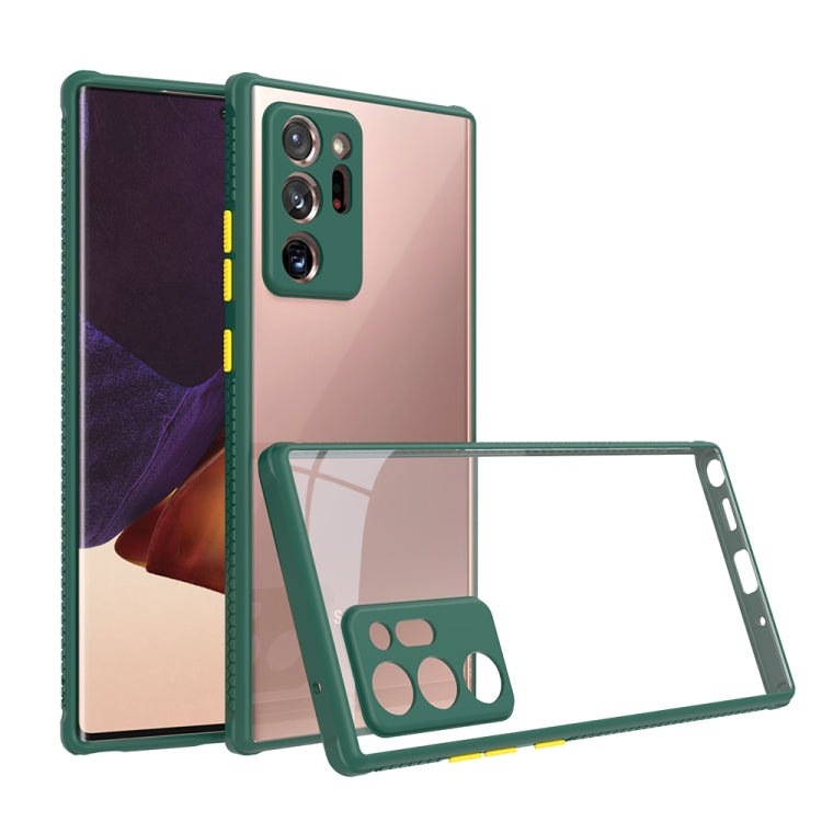 For Samsung Galaxy Note20 Ultra Tire Side Texture Contrast Button Shockproof PC + TPU Phone Protective Case