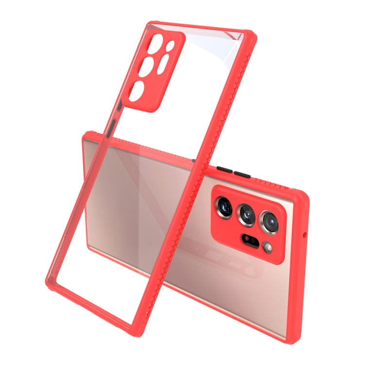 For Samsung Galaxy Note20 Ultra Tire Side Texture Contrast Button Shockproof PC + TPU Phone Protective Case