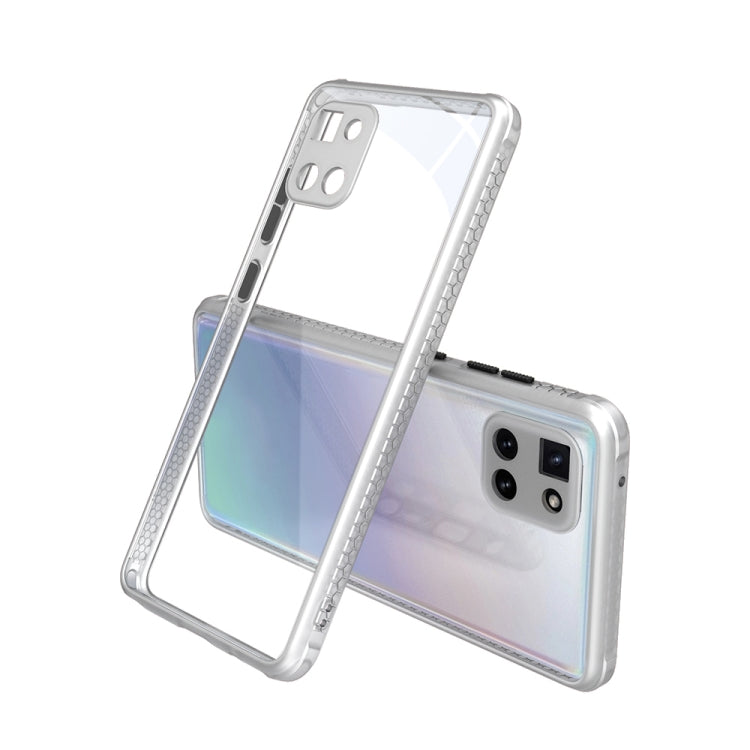 For Samsung Galaxy Note10 Lite Tire Side Texture Contrast Button Shockproof PC + TPU Phone Protective Case