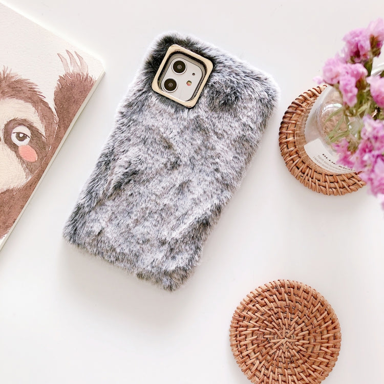 For iPhone 12 / 12 Pro Pure Color Flat Plush Shockproof Case