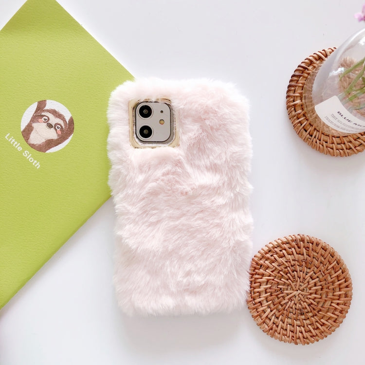 For iPhone 12 / 12 Pro Pure Color Flat Plush Shockproof Case