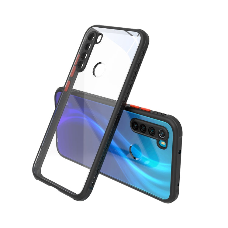 For Xiaomi Redmi Note 8 Tire Side Texture Contrast Button Shockproof PC + TPU Phone Protective Case