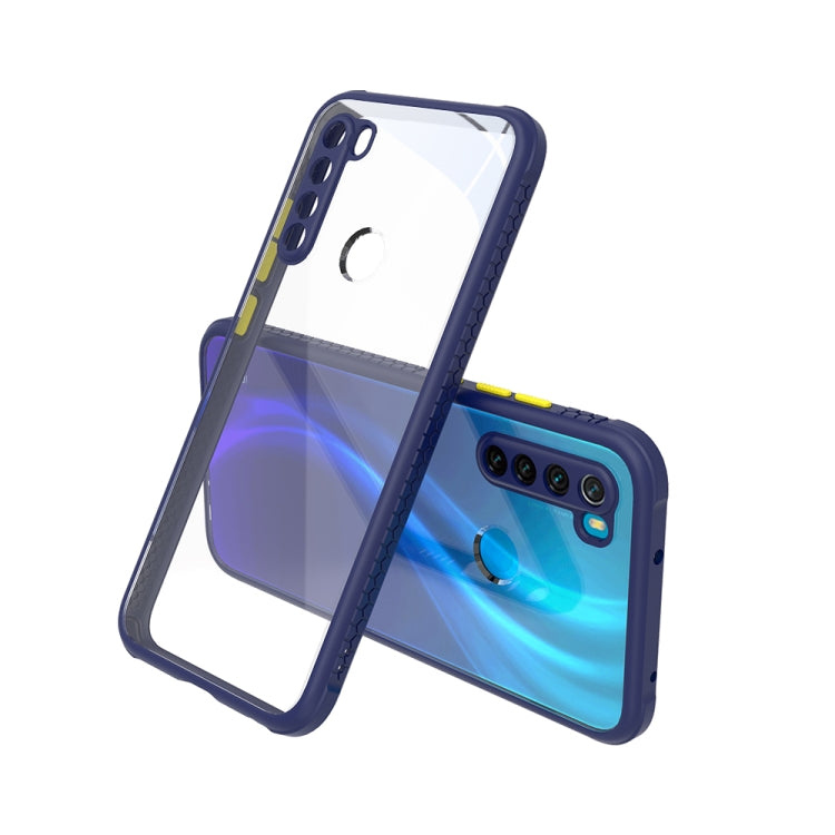 For Xiaomi Redmi Note 8 Tire Side Texture Contrast Button Shockproof PC + TPU Phone Protective Case