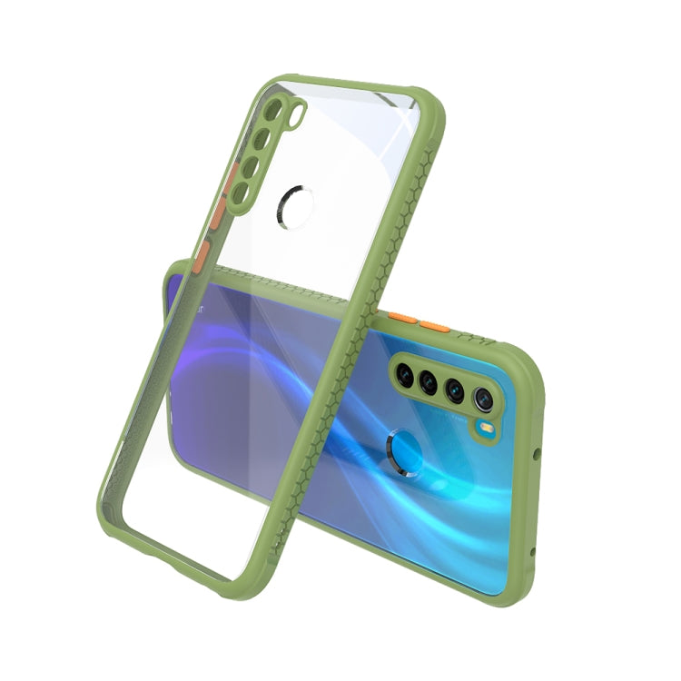 For Xiaomi Redmi Note 8 Tire Side Texture Contrast Button Shockproof PC + TPU Phone Protective Case