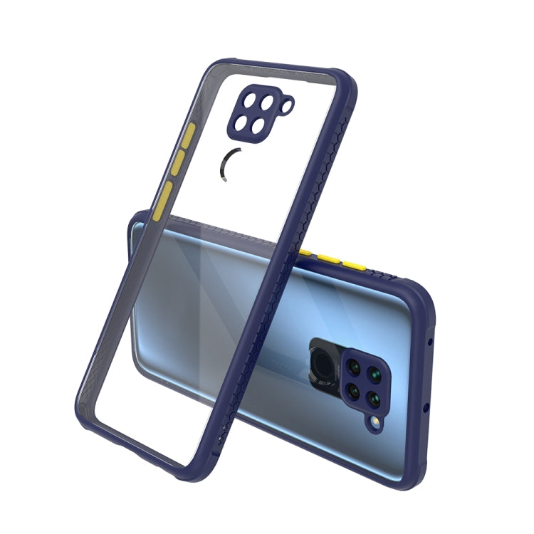 For Xiaomi Redmi Note 9 Tire Side Texture Contrast Button Shockproof PC + TPU Phone Protective Case