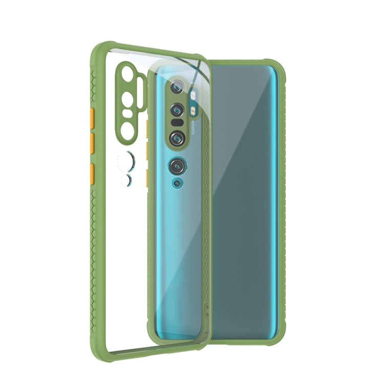 For Xiaomi Mi CC9 Pro Tire Side Texture Contrast Button Shockproof PC + TPU Phone Protective Case